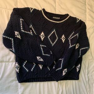vintage espirit patterned sweater